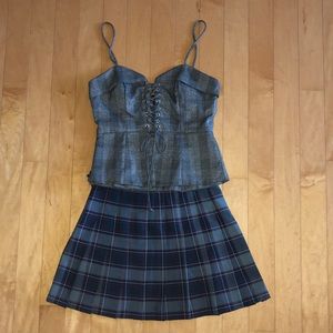 Plaid tennis skirt